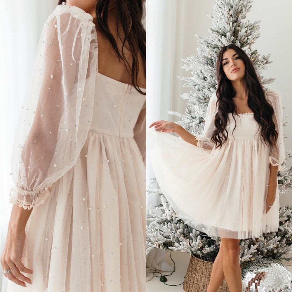Sparkles and Pearls Mini Dress